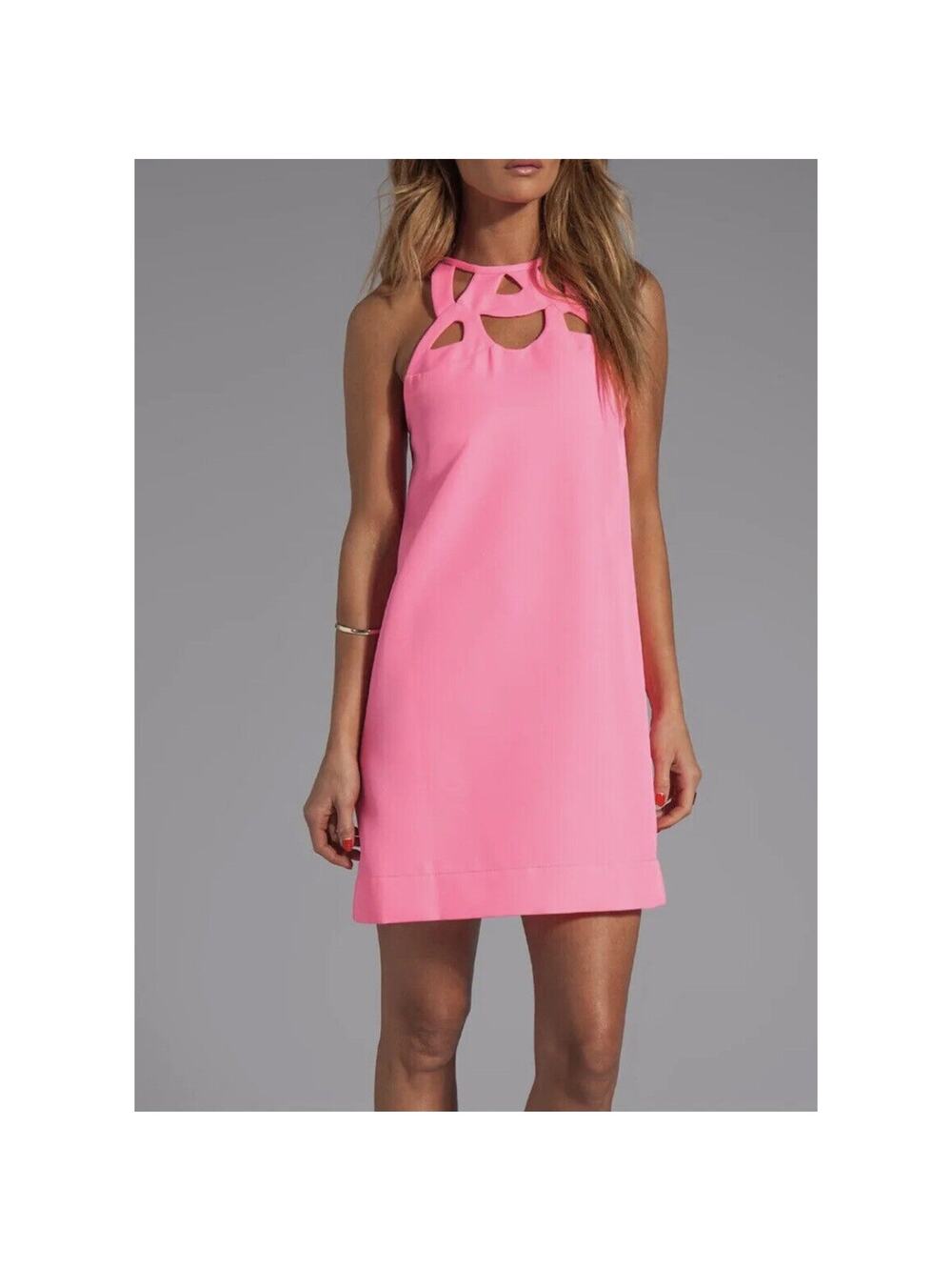 Diane von Furstenberg Hot Pink Mini Dress